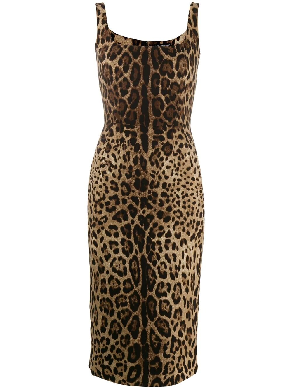 Dolce & Gabbana Leo Print Dress In Estampado Animalier