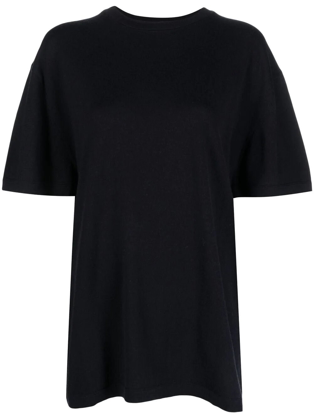 Extreme Cashmere Classic Cotton-cashmere T-shirt In Blu