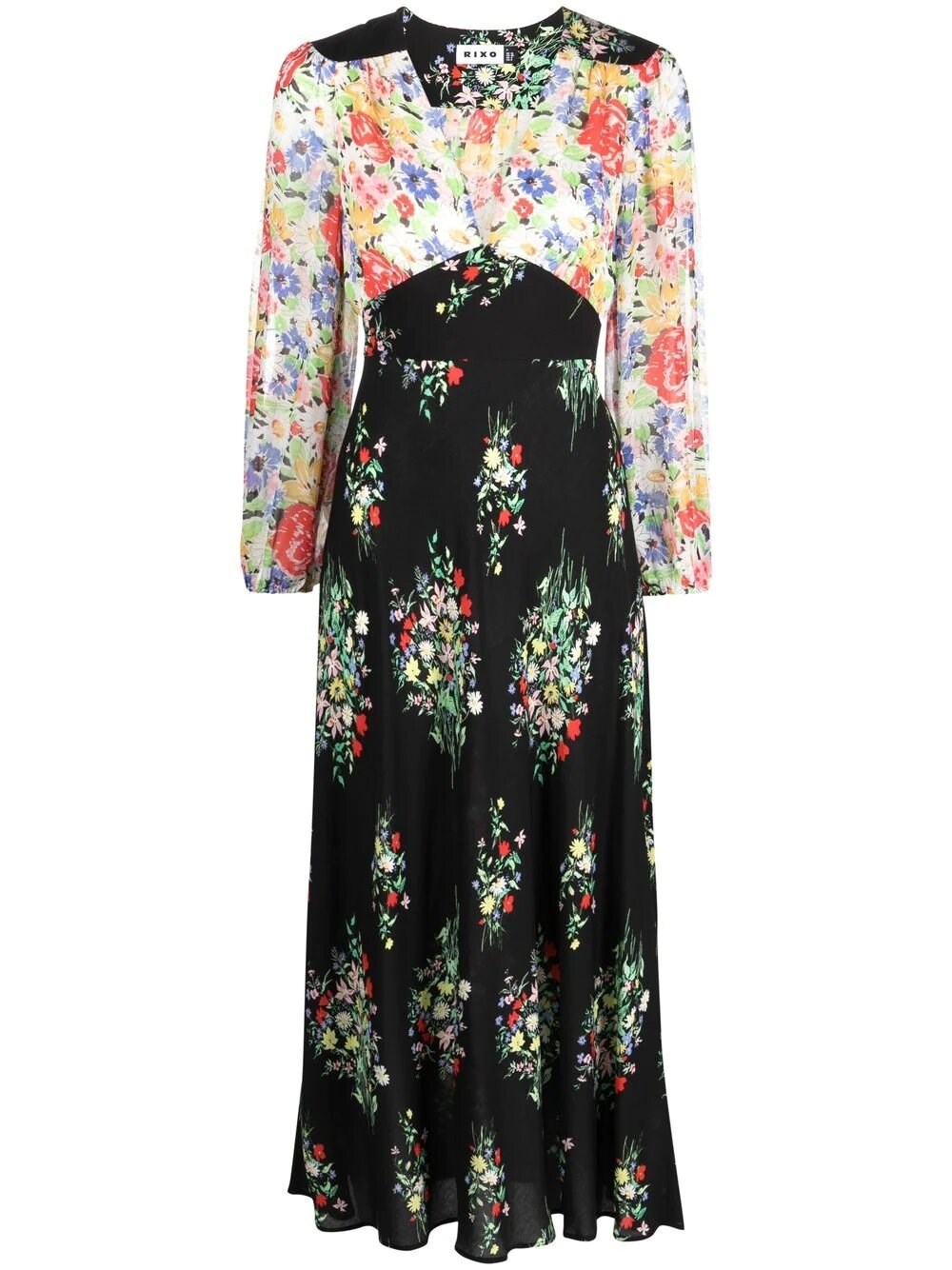 Rixo London Floral Kaila Dress In Multi