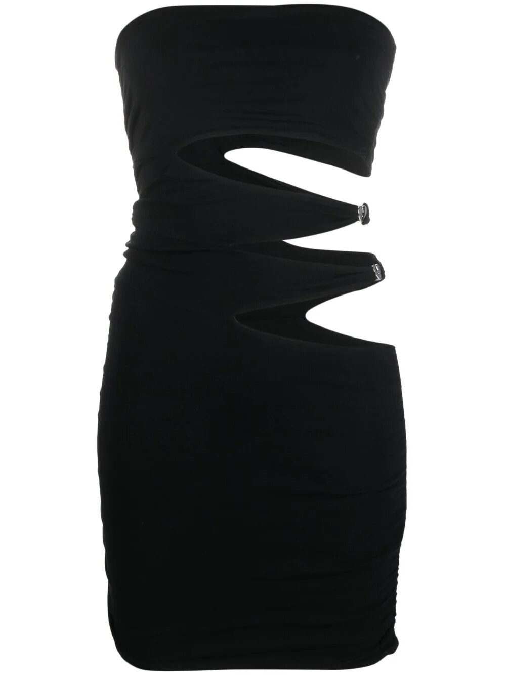 Rotate Birger Christensen Cotton Mini Dress In Black  