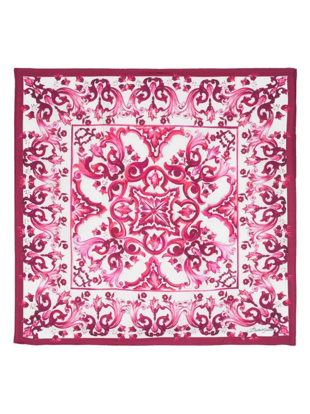 DOLCE & GABBANA MAJOLICA PRINT FOULARD