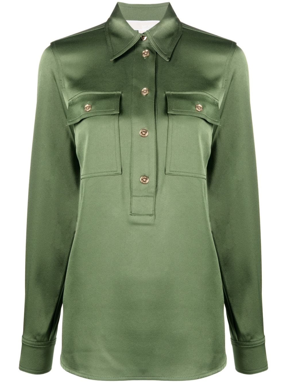 Michael Kors Patch Pocket Shirt In Green