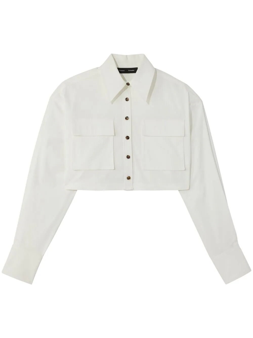 Shop Proenza Schouler Eco Popeline Shirt In White