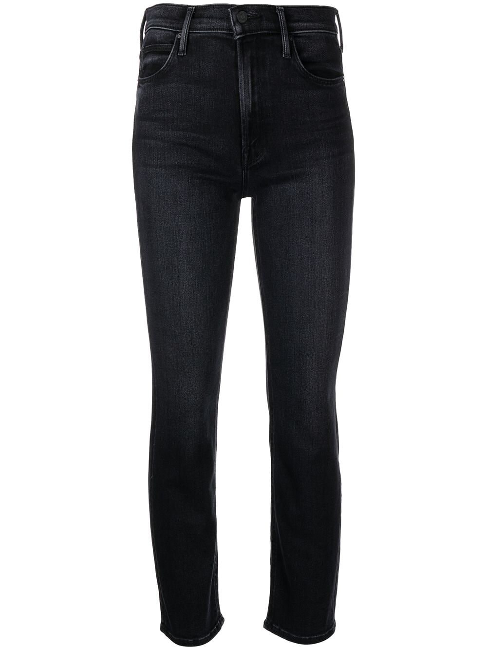 Mother `the Mid Rise Dazzler Ankle` Jeans In Black  