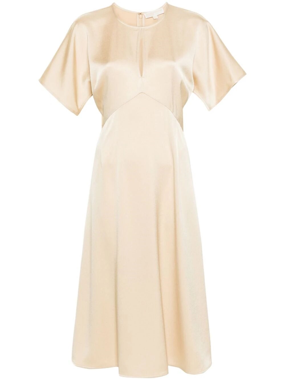 Shop Michael Kors Short Sleeve Dress In White