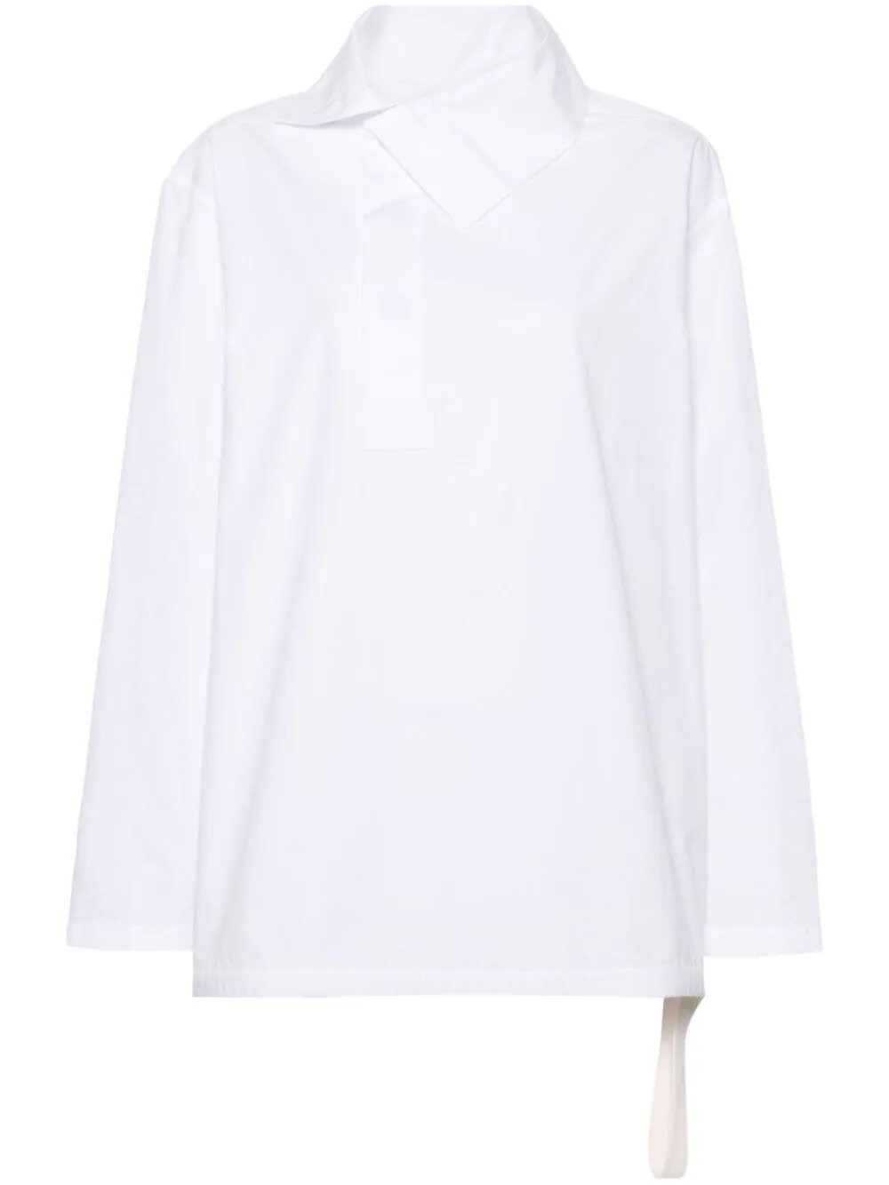 Jil Sander Asymmetrical Shirt In White