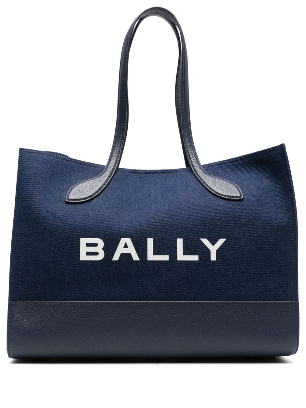 Shop Bally Tote Bag In Denim