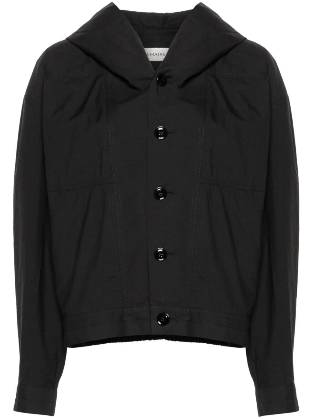 Lemaire Lightweight Hooded Jacket In Black
