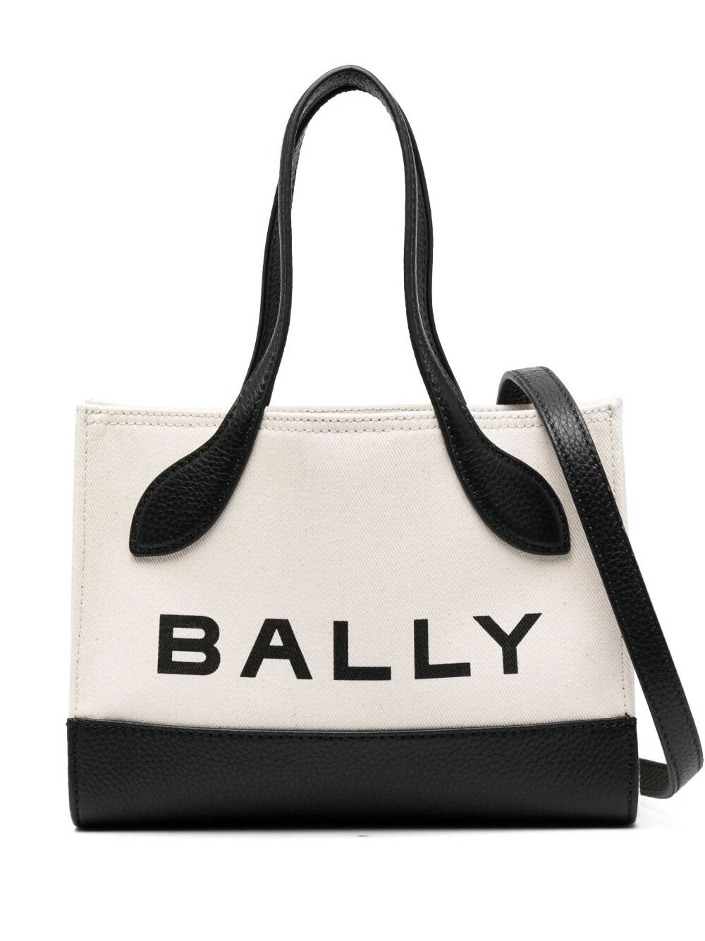 Bally Mini Bar Bag In White/black