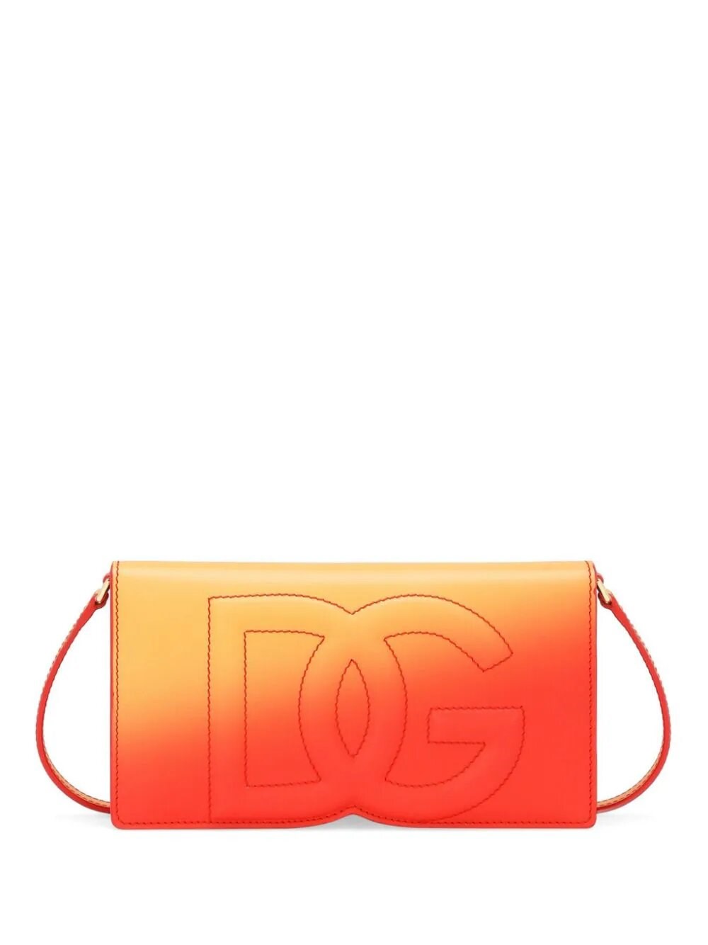 Dolce & Gabbana Phone Bag Dg Logo In Orange