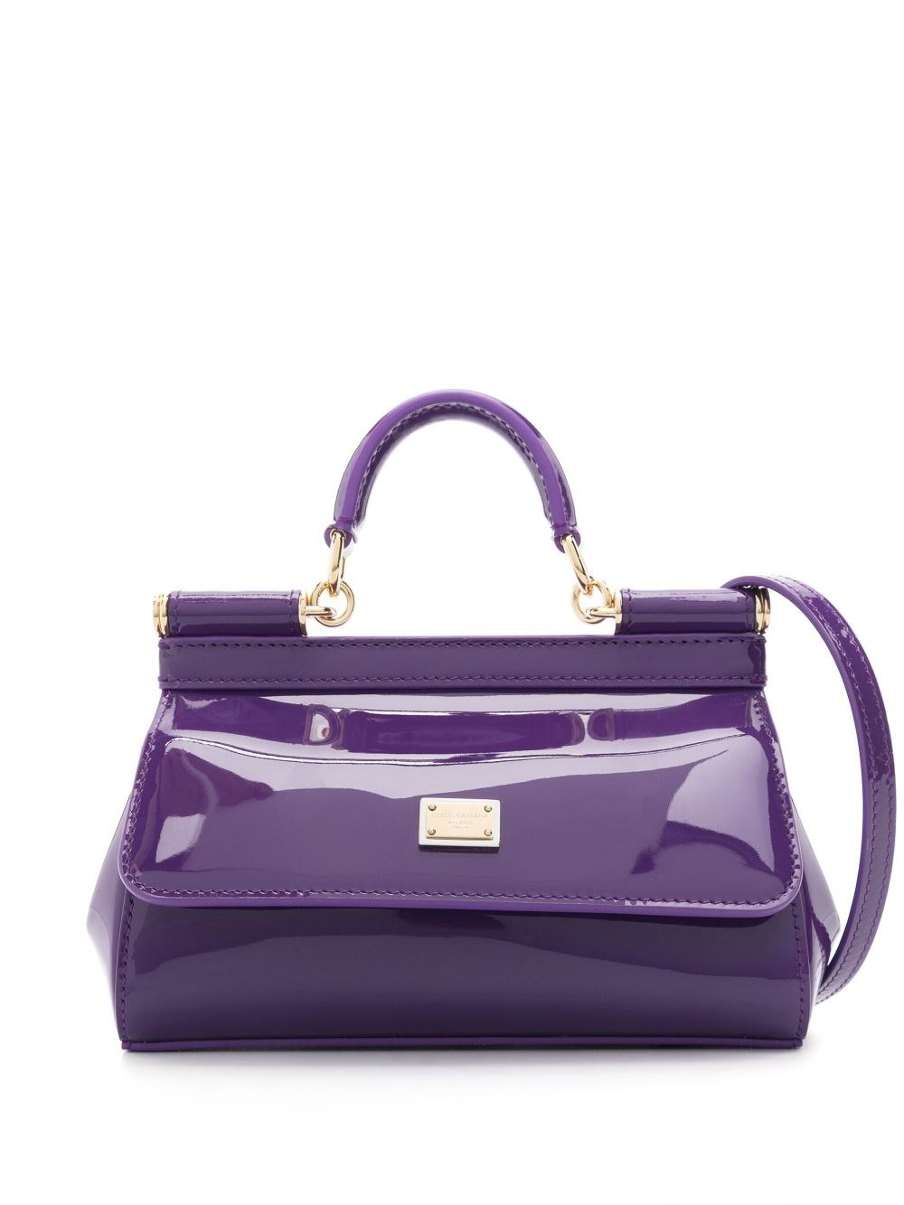 Dolce & Gabbana Mini Sicily Vitello Lux In Purple