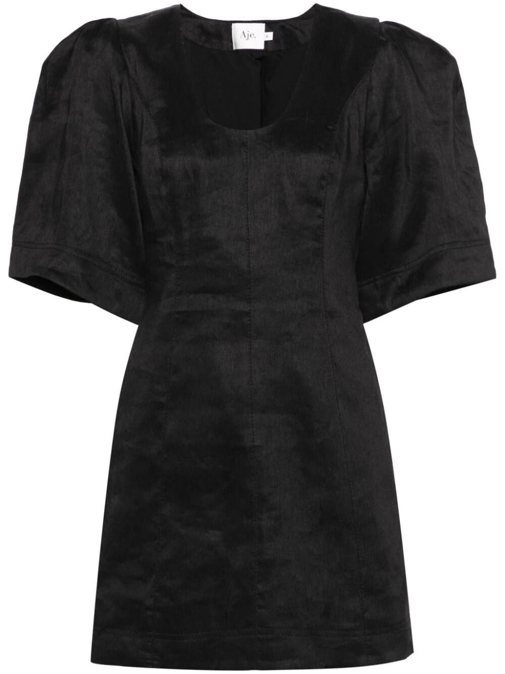 Shop Aje Hunter Twisted Mini Dress In Black  