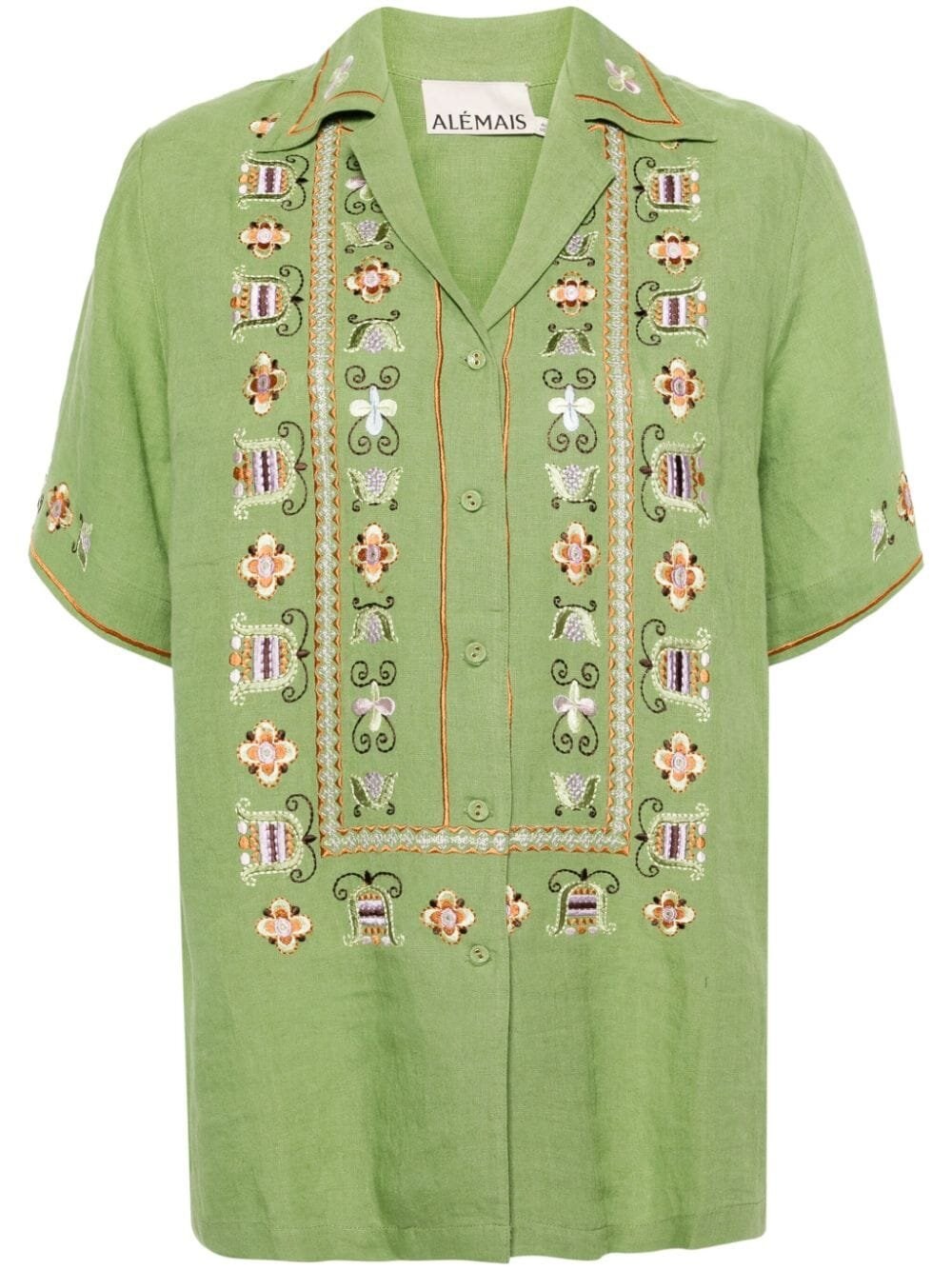 Shop Alemais Lovella Shirt In Green