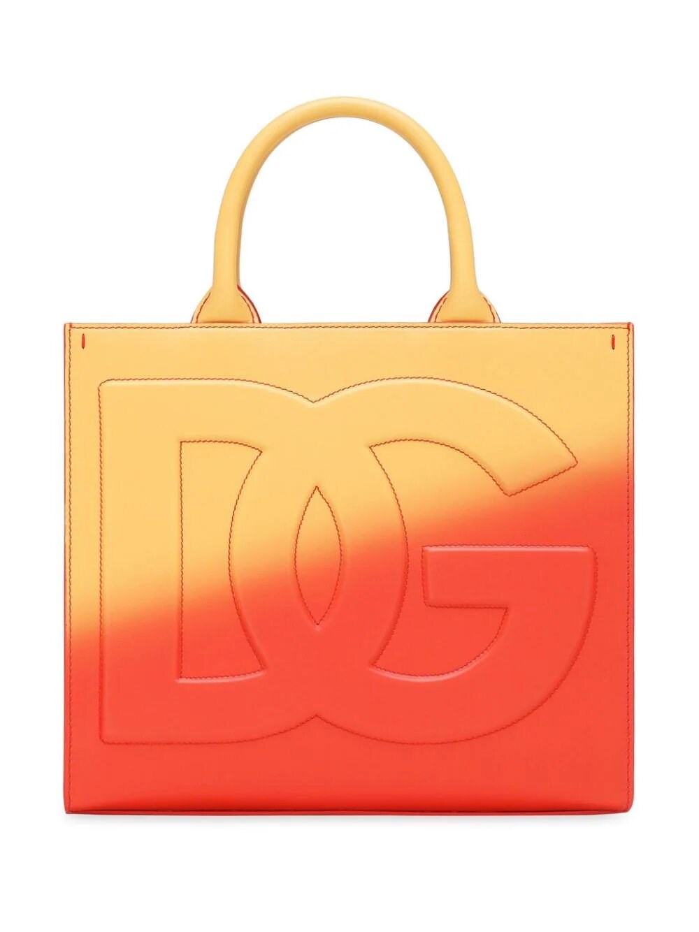 Dolce & Gabbana Shopping Degrade' In Orange