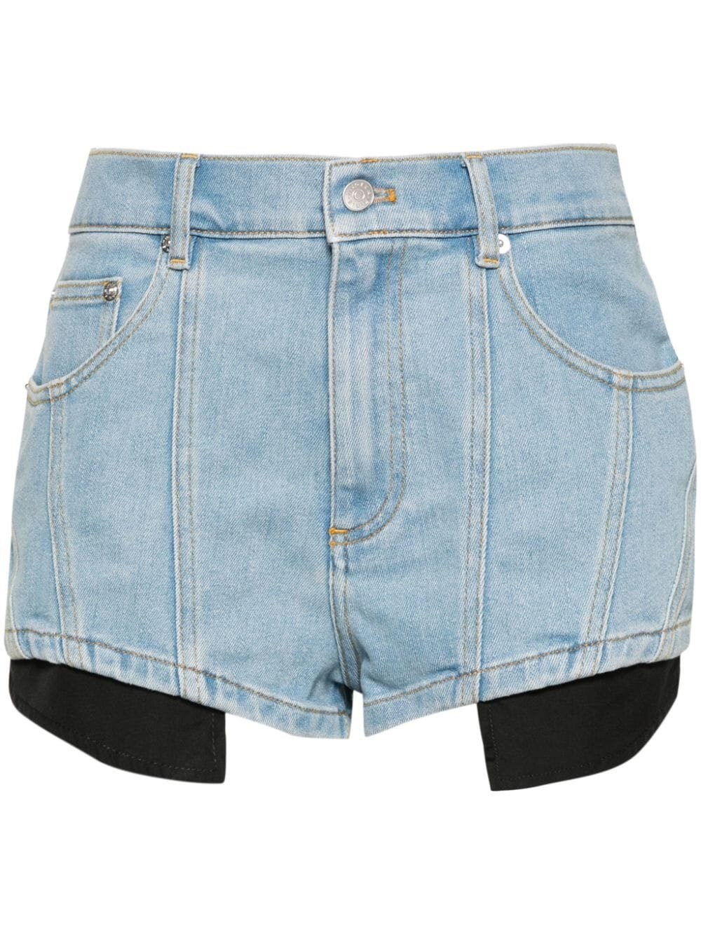 Shop Mugler Denim Shorts