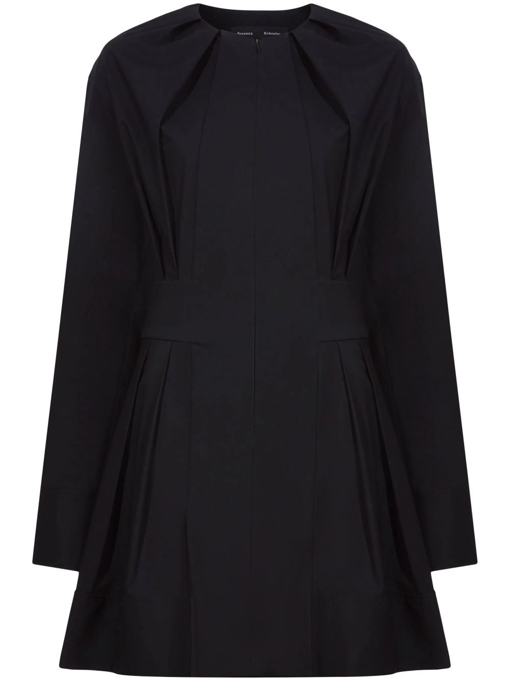 Shop Proenza Schouler Eileen Dress In Eco Poplin In Black  