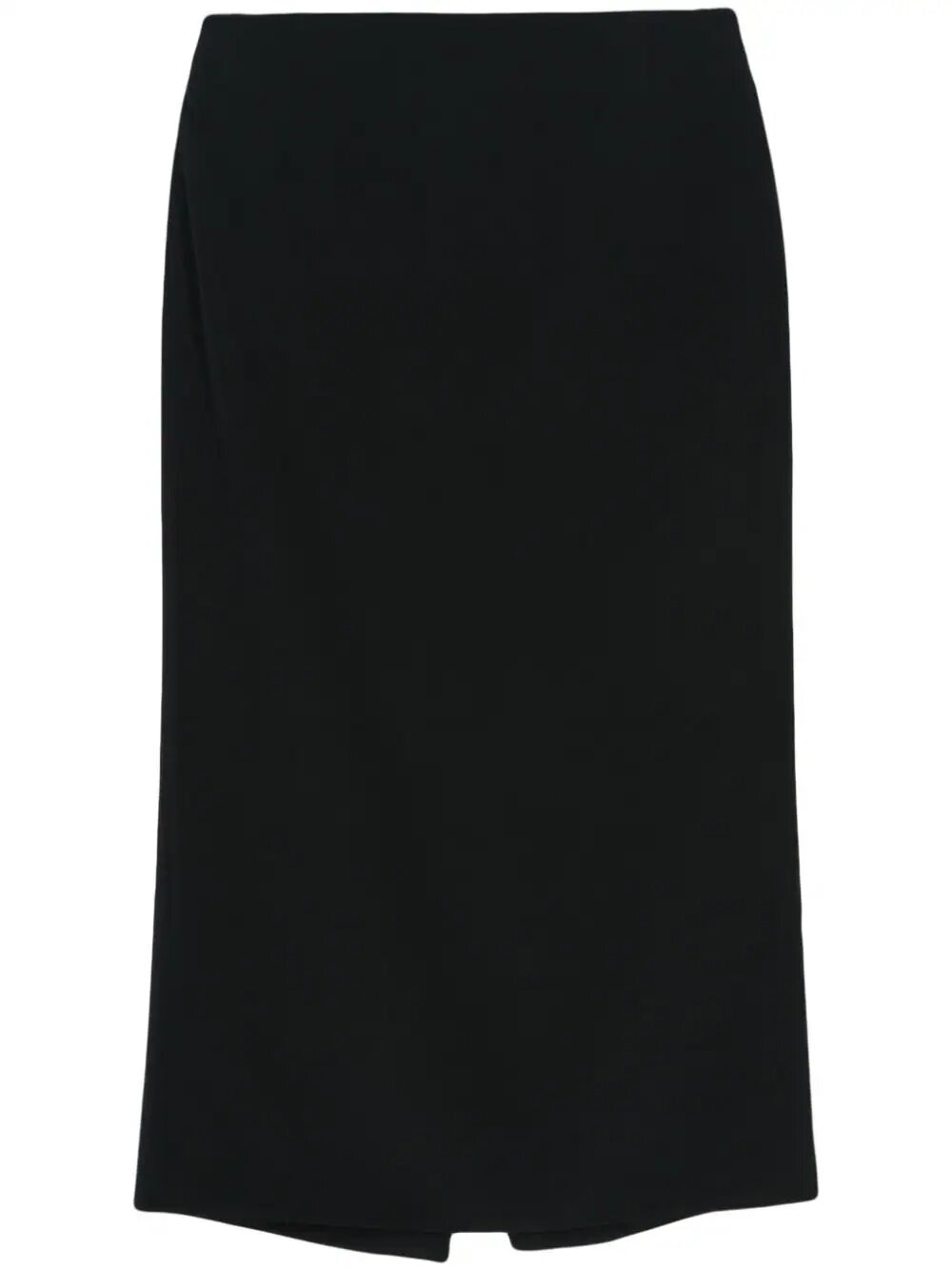 Gabriela Hearst Manuela Crepe Midi Skirt In Black  