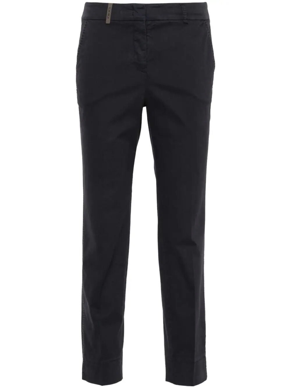 Peserico Tailored Straight-leg Trousers In Blue