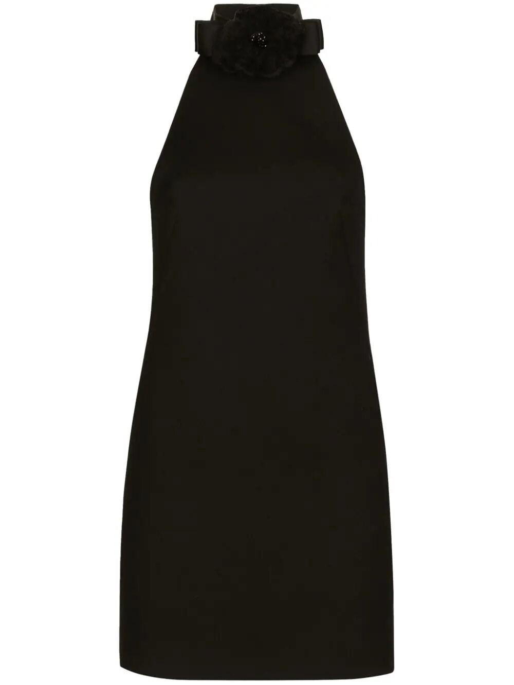 Shop Dolce & Gabbana Sleeveless Dress In Black  