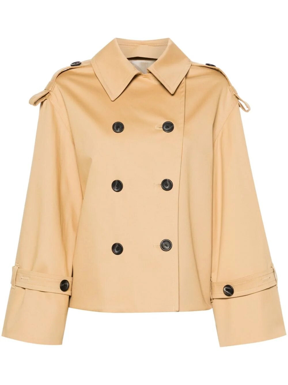 By Malene Birger Alisandra Double-breasted Trench Jacket In Beige