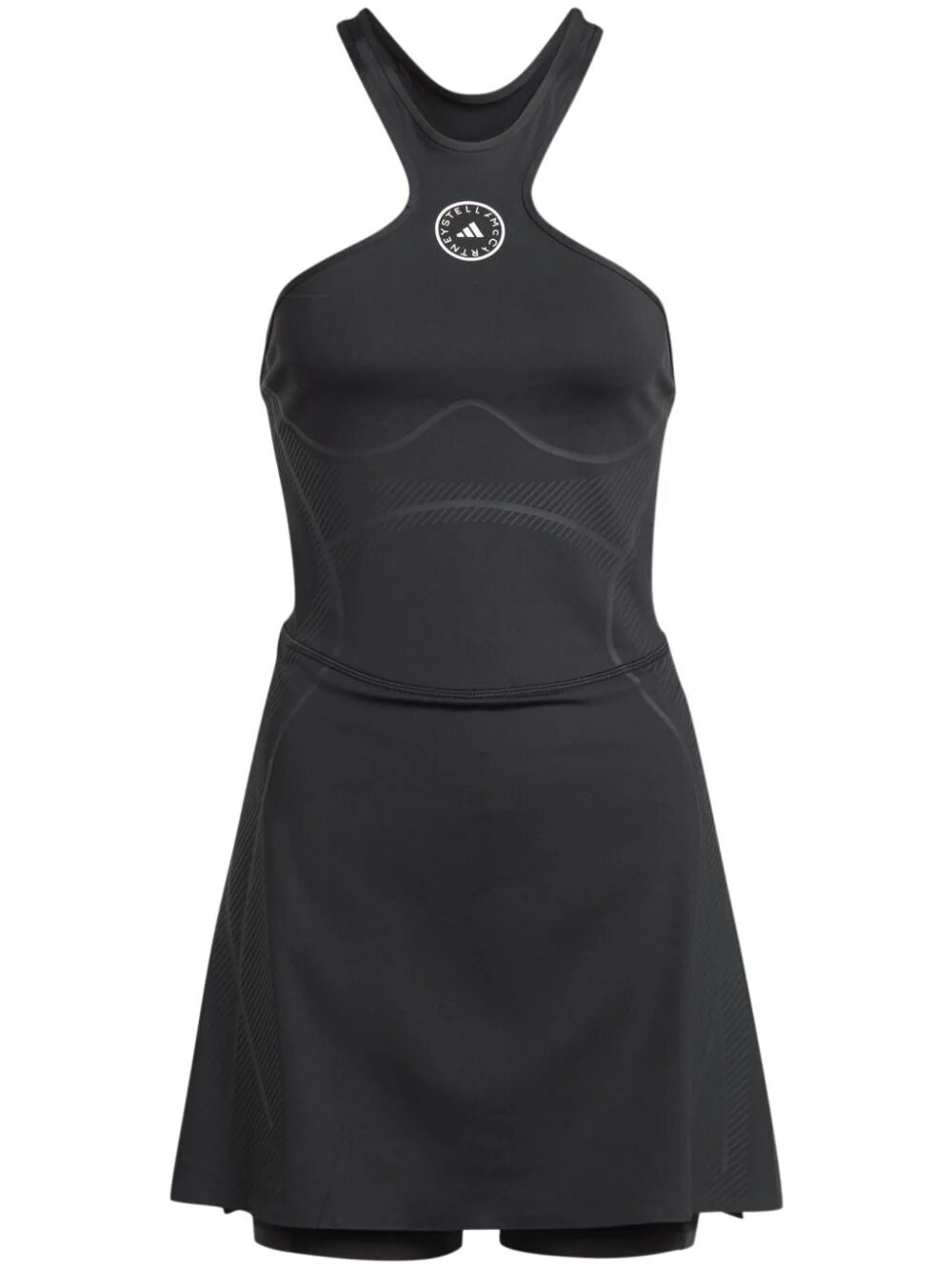 Shop Adidas By Stella Mccartney Asmc Tpa Dress In Black  