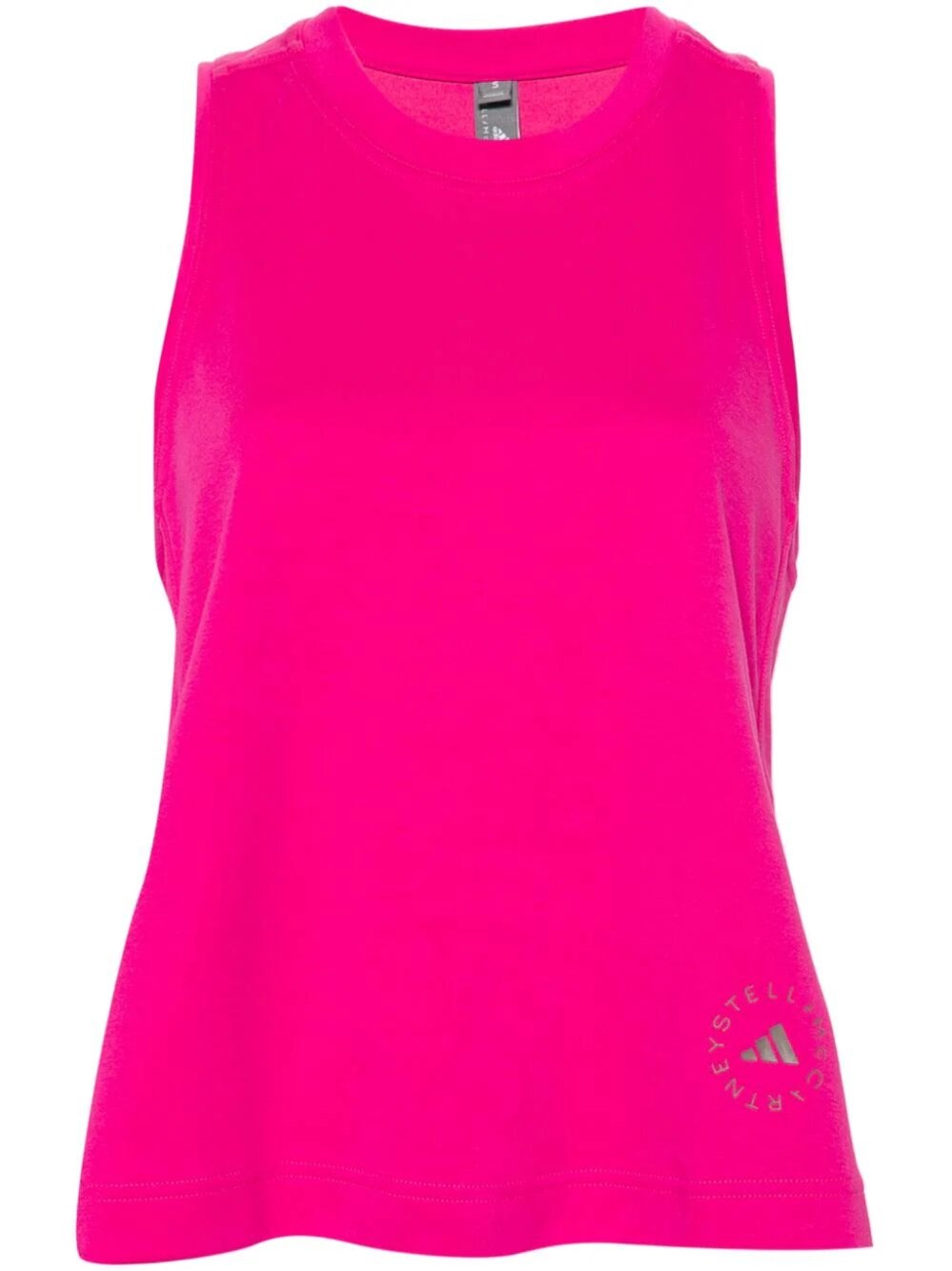 Shop Adidas By Stella Mccartney Asmc Logo Tnk In Pink
