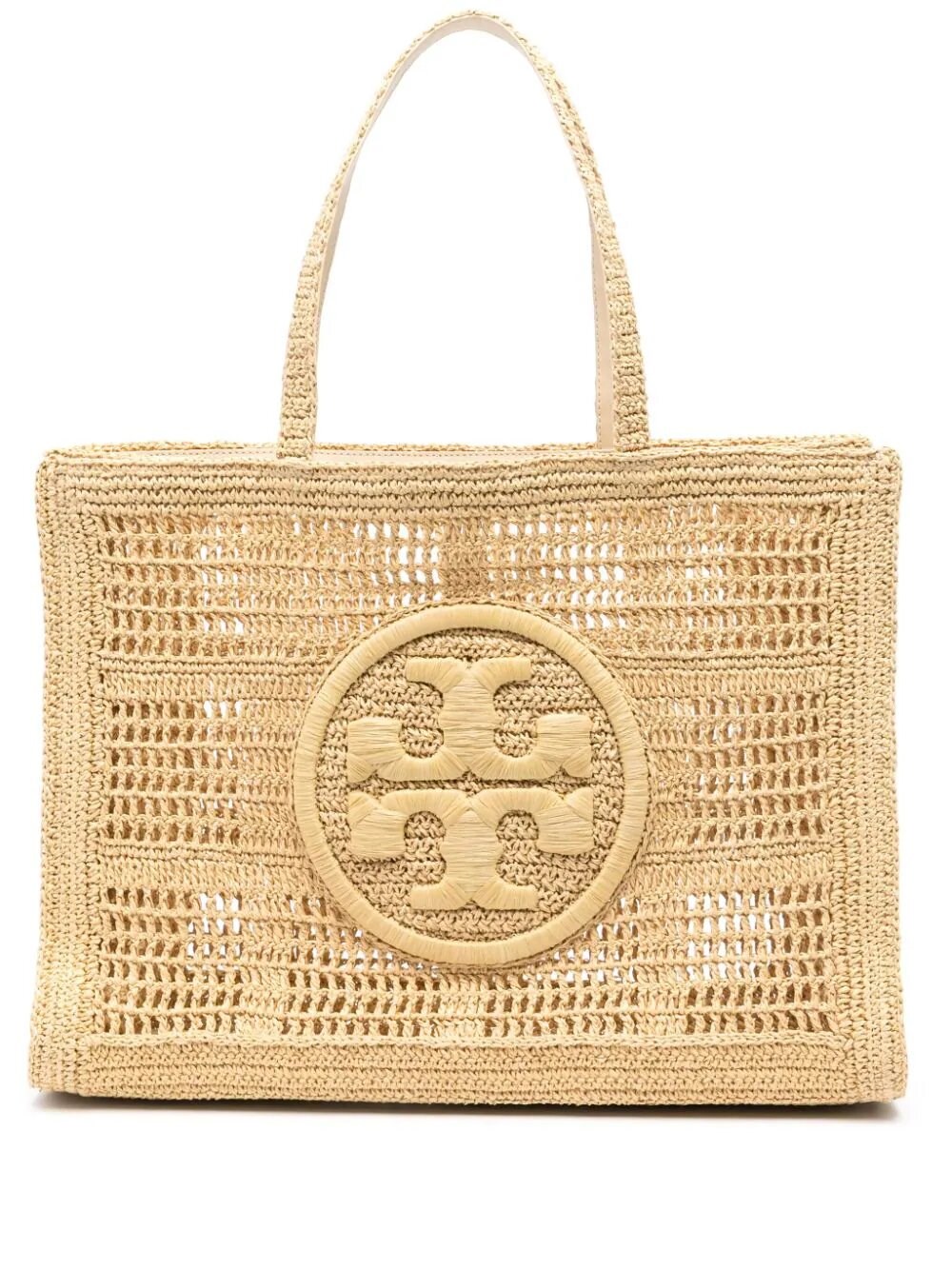 Tory Burch Ella Hand Chrocheted Large Tote In White