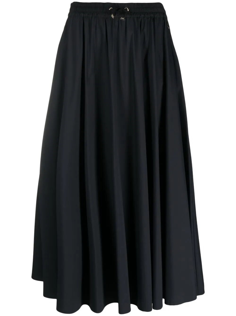 Herno Mid-length Flared Skirt In Black  