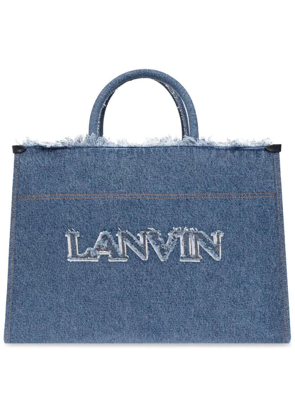 Shop Lanvin In & Out Mm Tote Bag In Denim