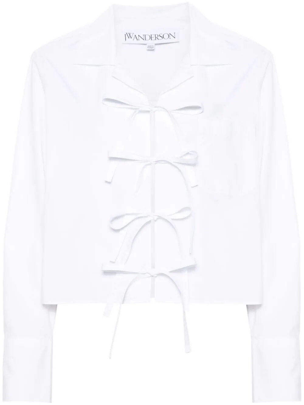 Shop Jw Anderson Bow Tie Shirt In White