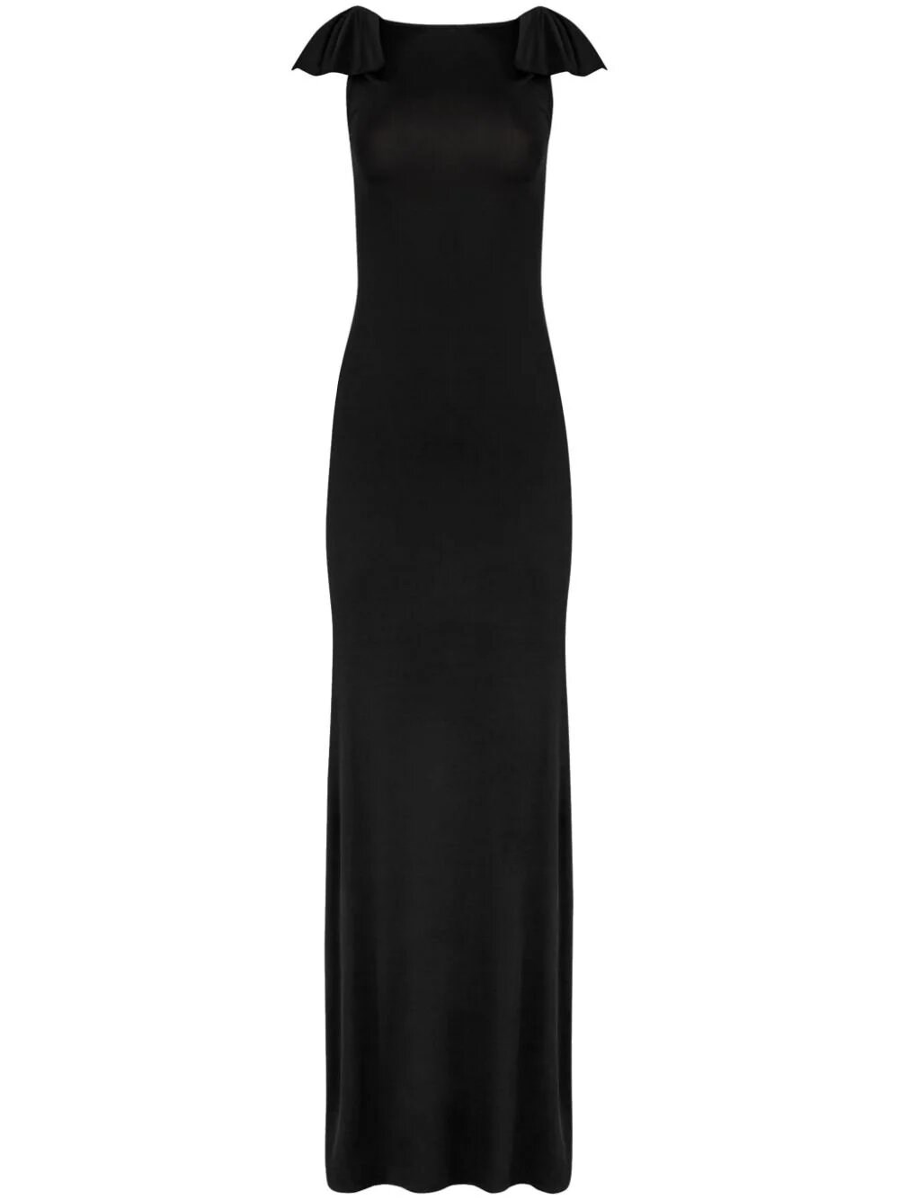Shop Nina Ricci Backless Dress In Black  