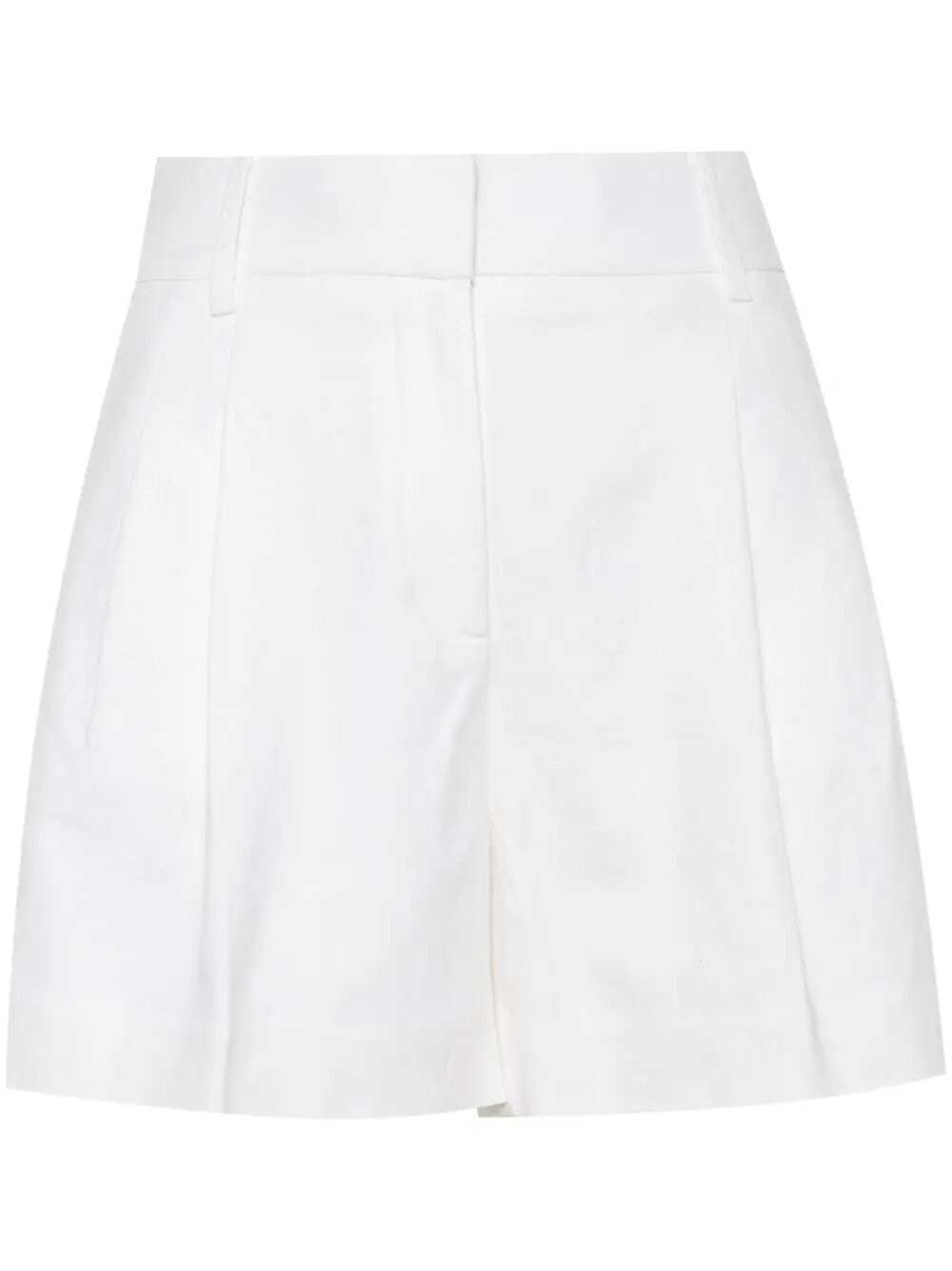 Shop Michael Kors Linen Shorts In White