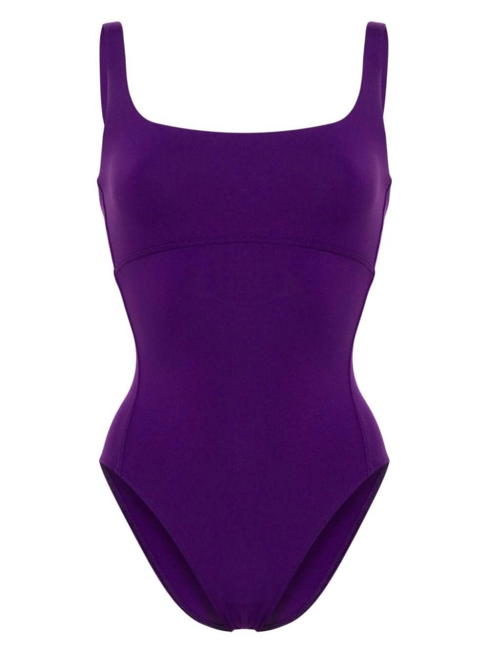 Eres Arnaque Square-neck Swimsuit In Purple