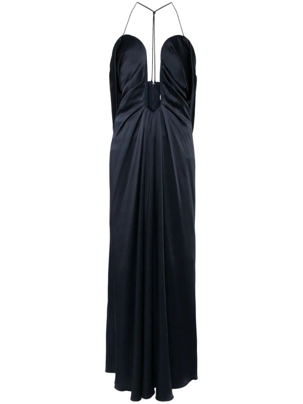 Victoria Beckham Frame Detail Cut-out Cami Dress In Blue