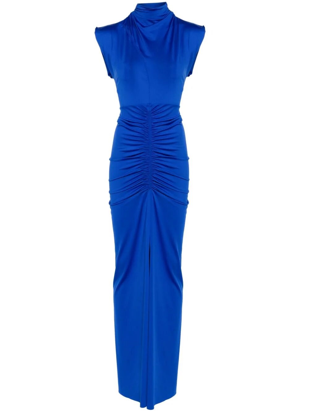 Victoria Beckham Fluid Drape Dress In Blue