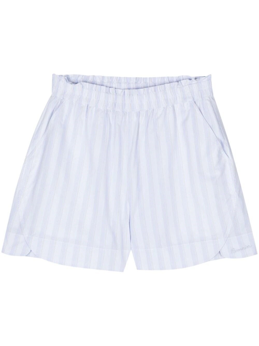 Shop Remain Striped Shorts In Light Blue