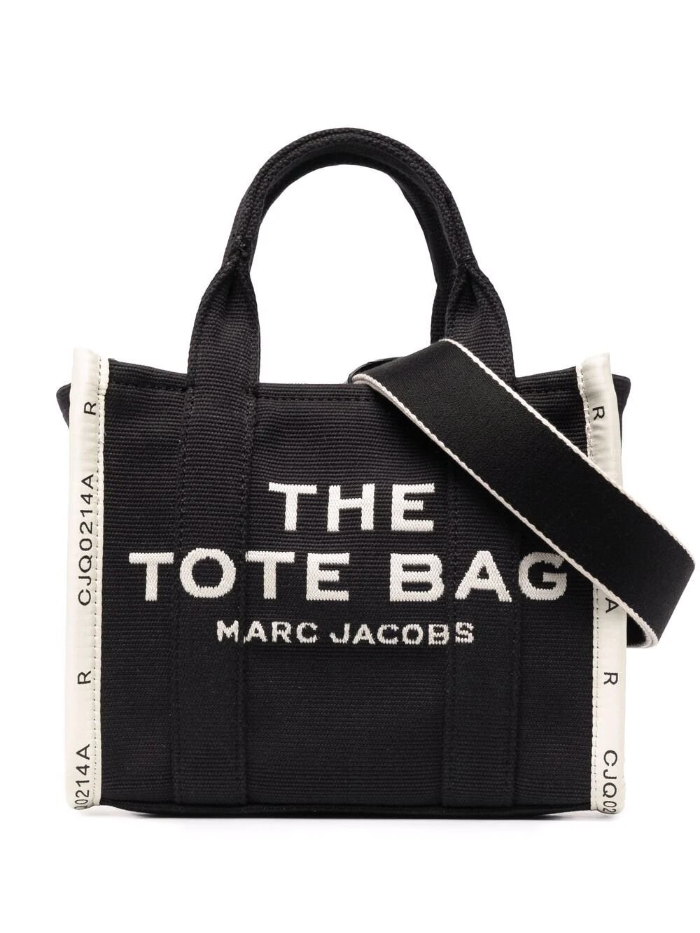 Shop Marc Jacobs The Jacquard Mini Tote In Black  