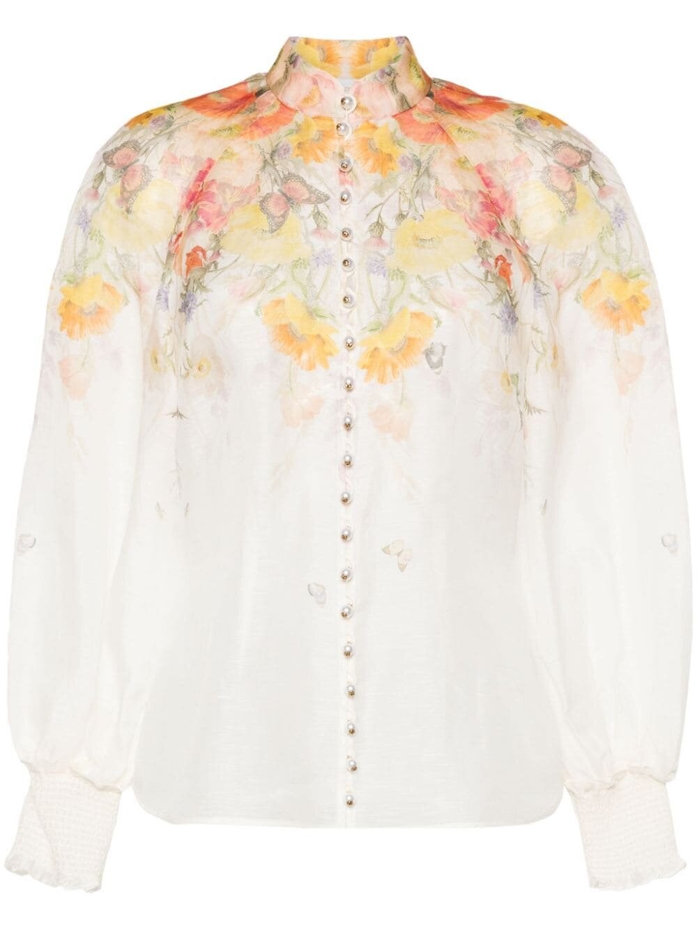 Shop Zimmermann Tranquillity Blouse In White