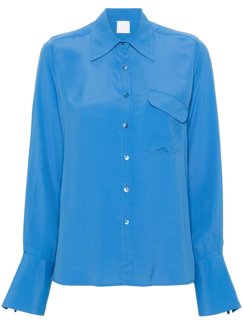 Shop Merci Long Sleeve Shirt In Light Blue