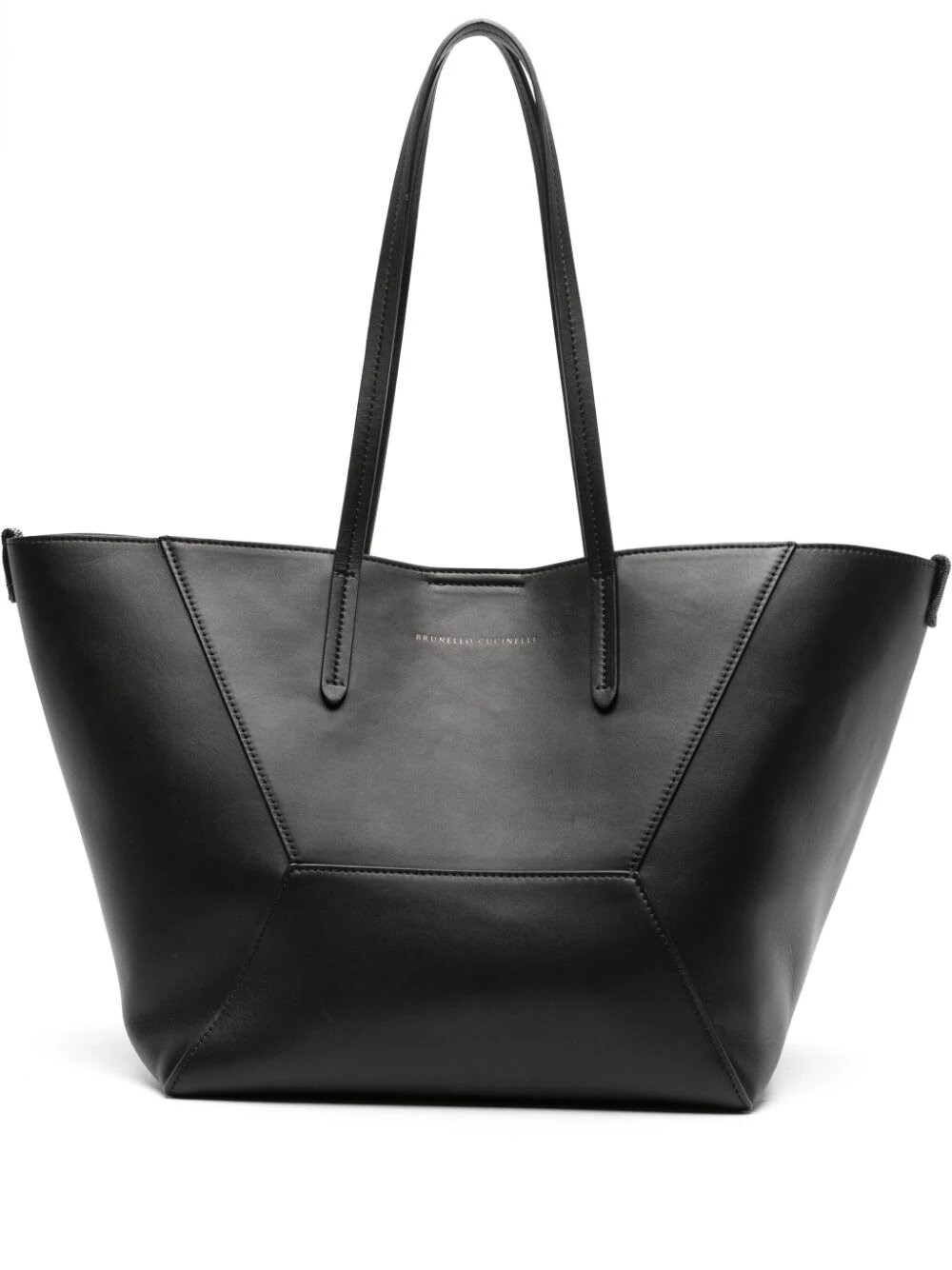 Brunello Cucinelli Monili Shopper Bag In Black  