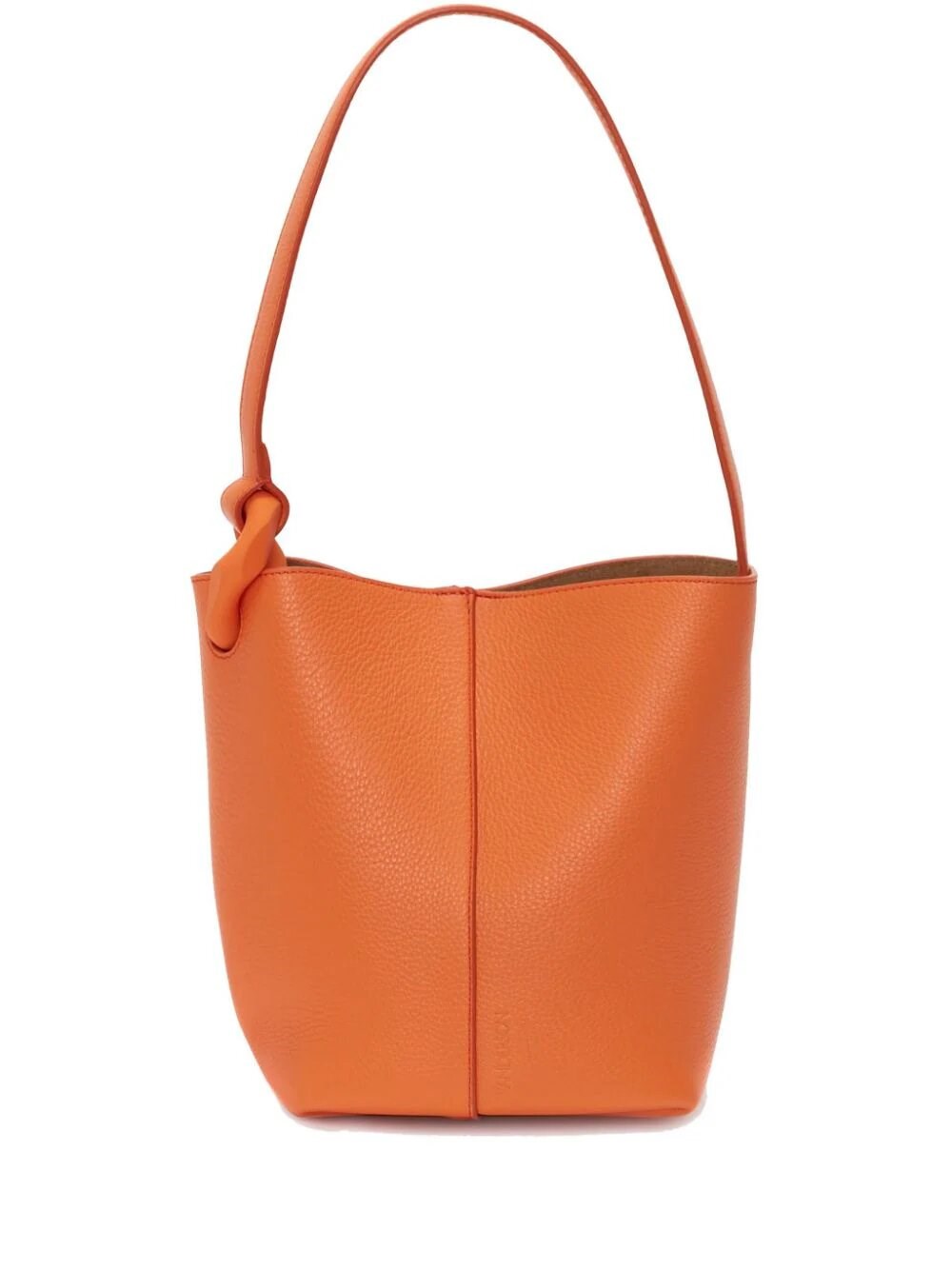 Shop Jw Anderson Corner Bag - Leather Bucket Bag In Orange