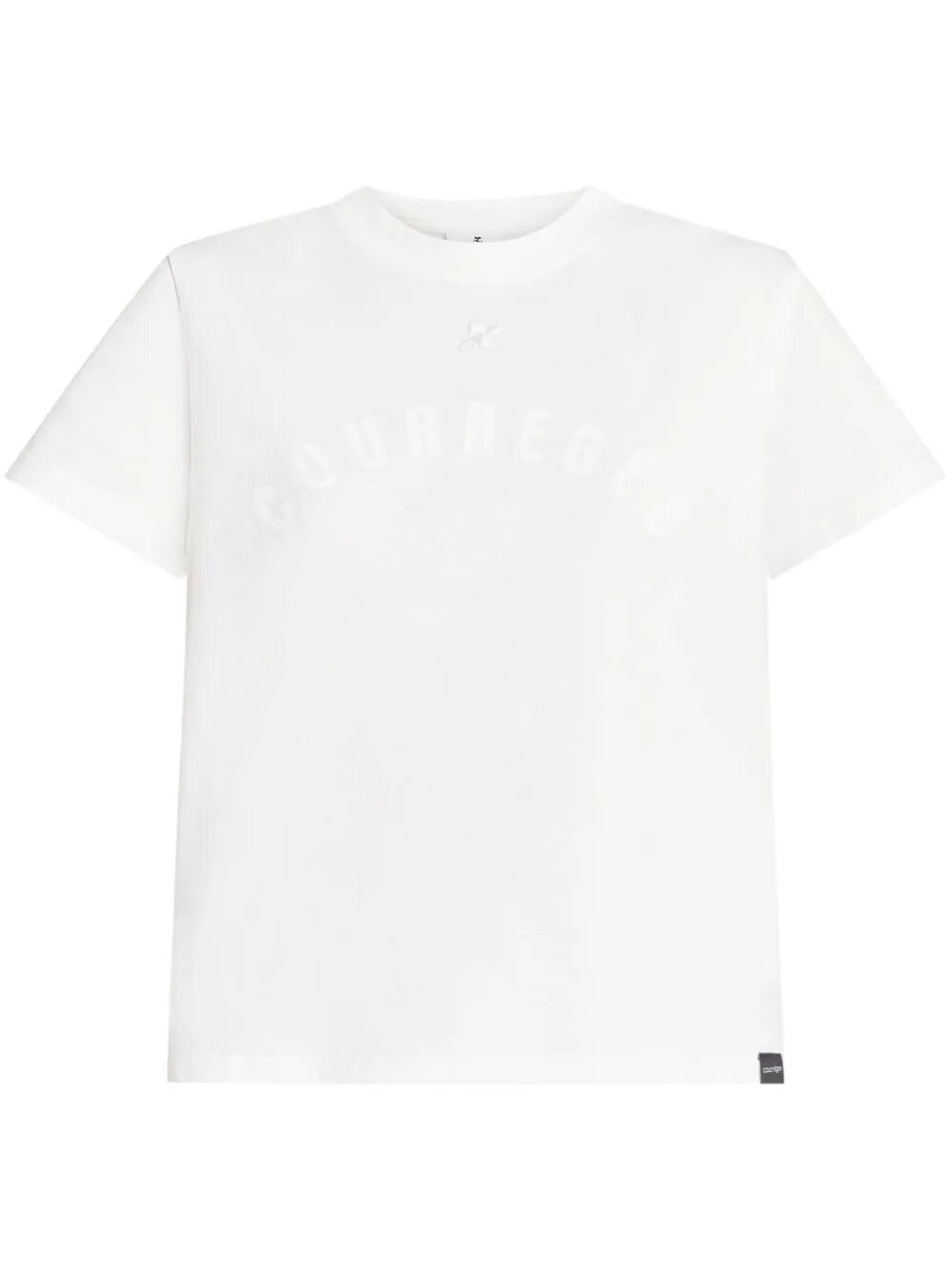 Shop Courrèges Ac Tee In White
