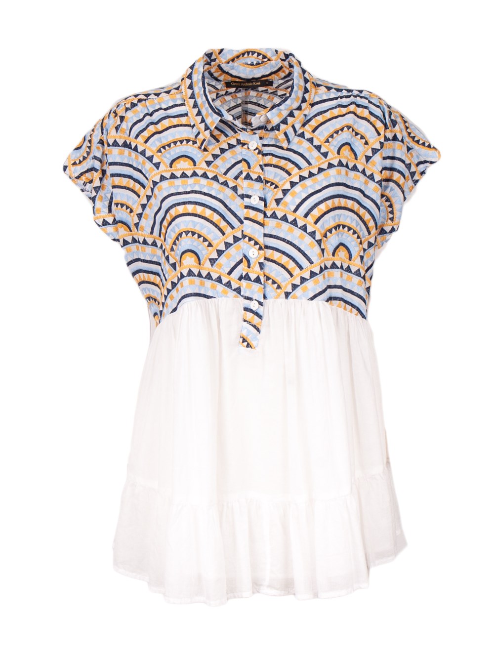 Shop Kori Embroidered Shirt In White