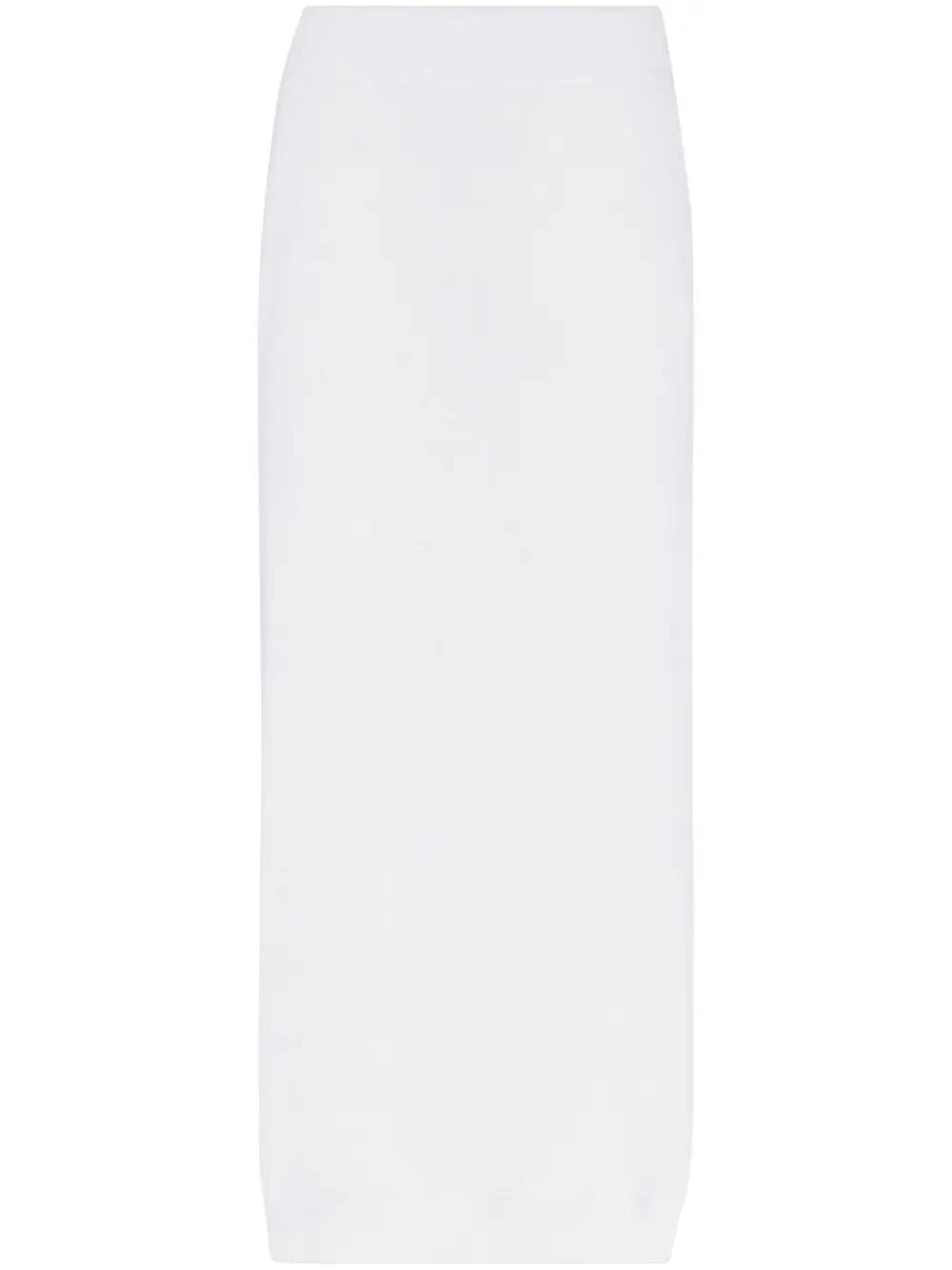Brunello Cucinelli Ribbed Skirt In White