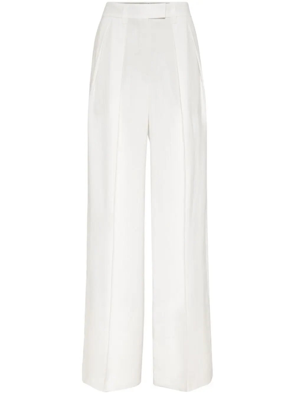 Brunello Cucinelli Flare Trousers In White