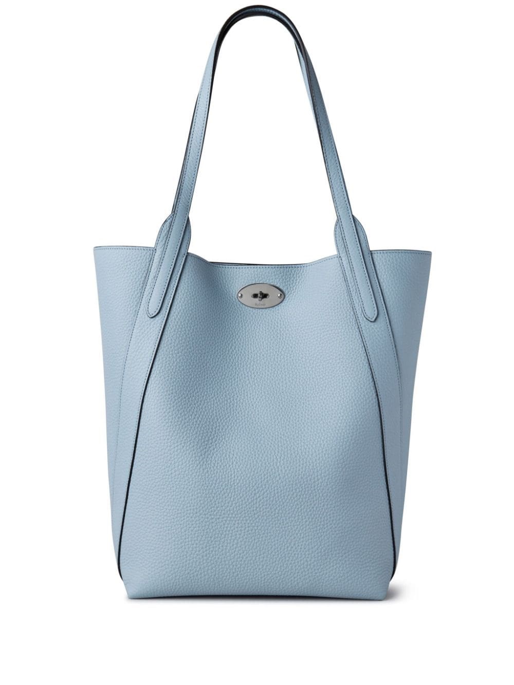 Shop Mulberry North South Bayswater Tote In Light Blue