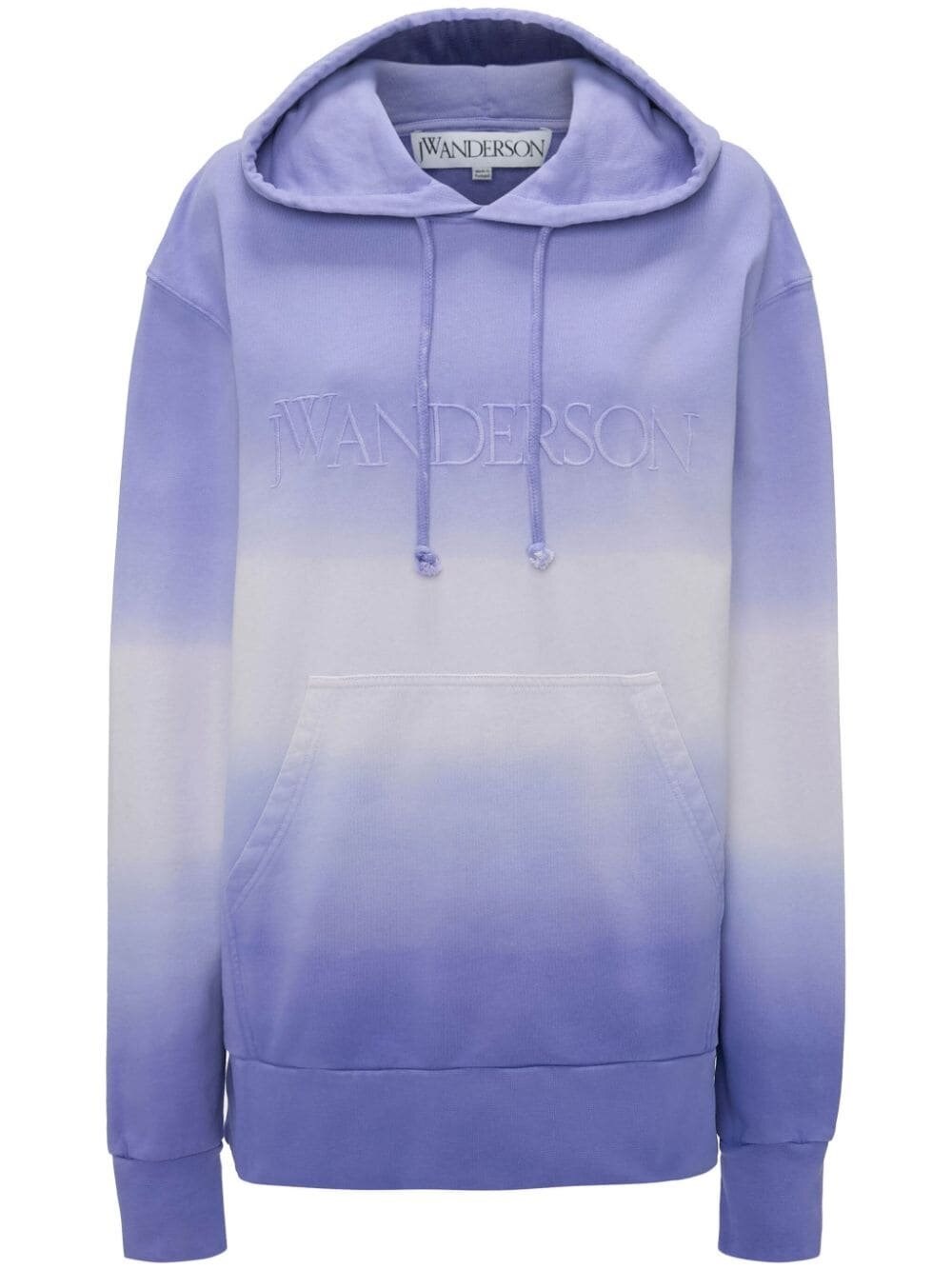 Jw Anderson J.w. Anderson Gradient Hoodie Logo In Pink