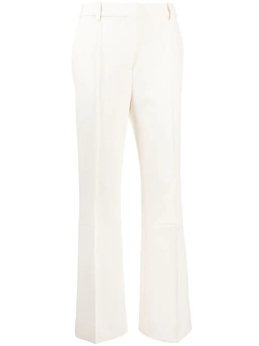 Victoria Beckham Cropped Kick Trouser In White