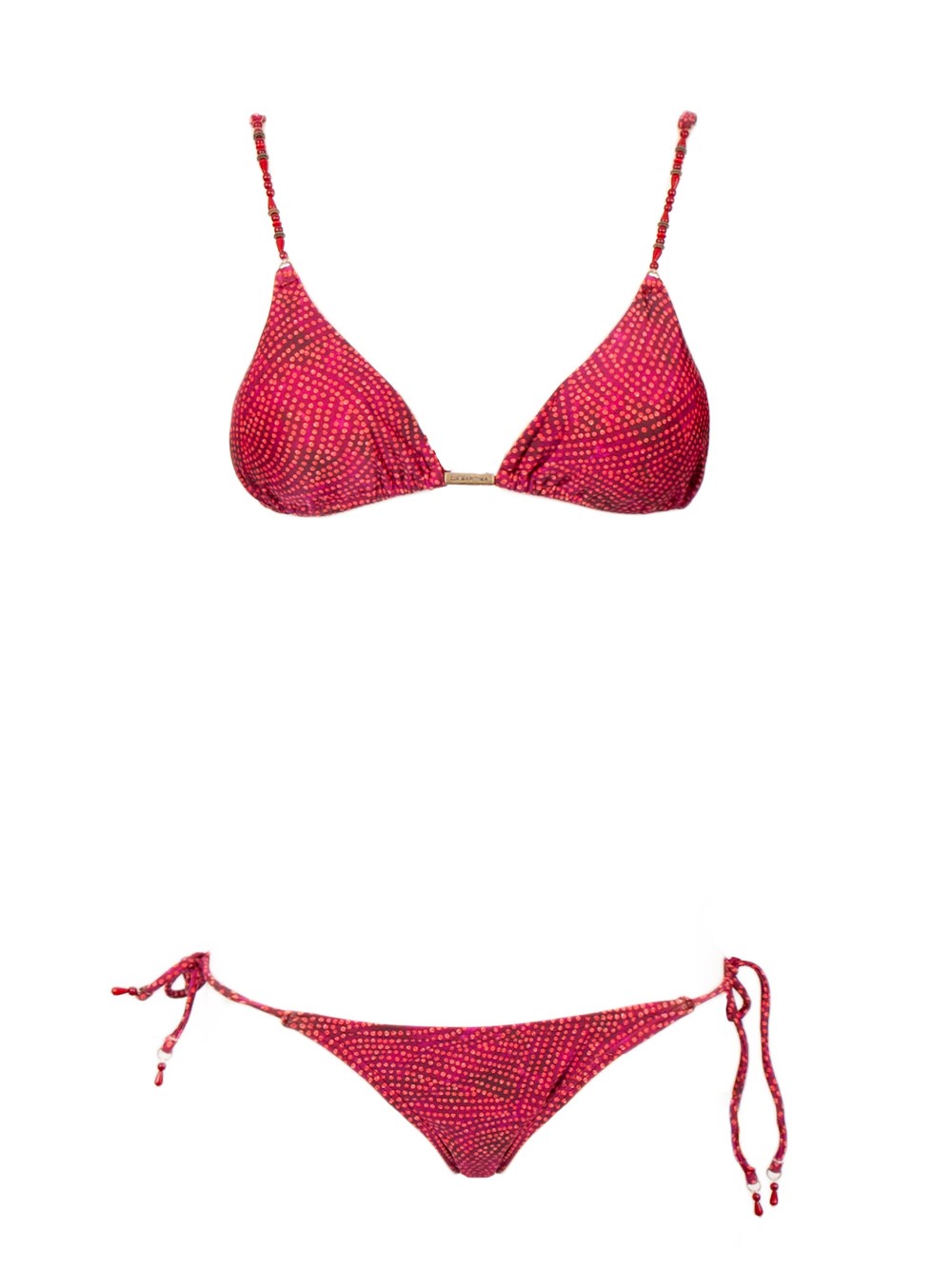 Shop Cia Maritima Printed Bikini Set In Red
