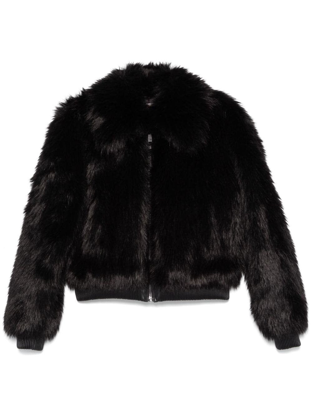 Michael Kors Faux Fur Bomber In Black